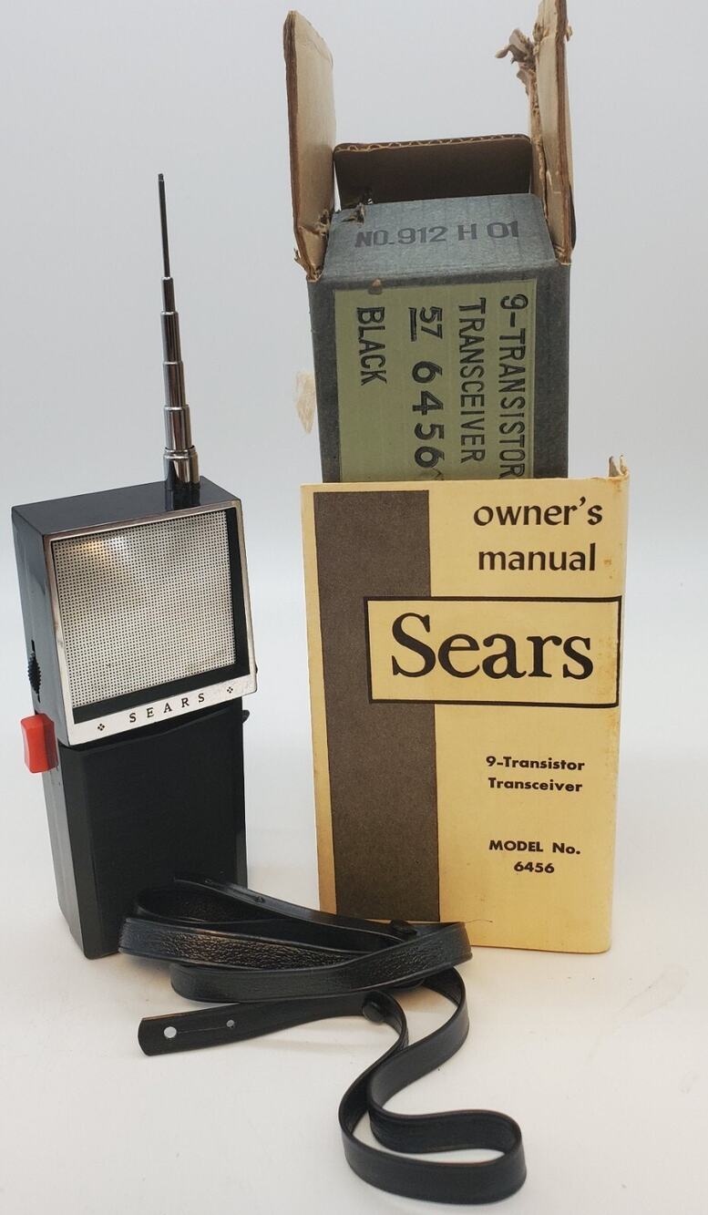 Vintage Sears 9 Transistor Transceiver Radio Model 6456